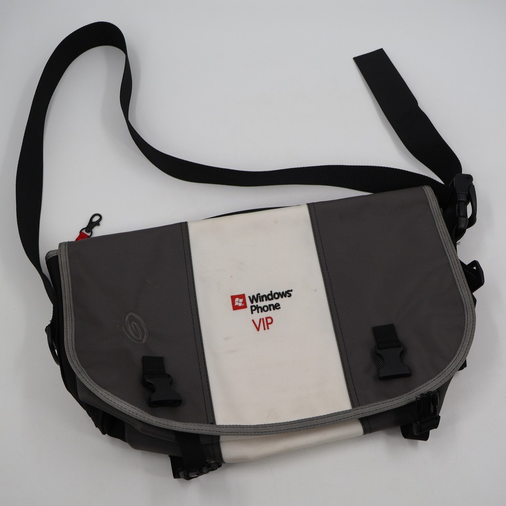 Timbuk2 Messenger Bag Large Grey Windows Phone VIP Tech Promo USA Made